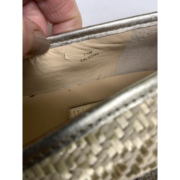 Enzo Angiolini Light Gold Loafers Size M - Picture 4 of 7